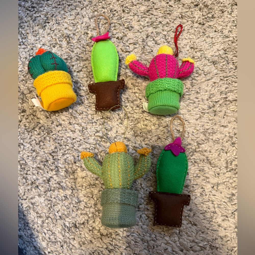 Cacti ornaments.